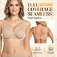 Women’s Full Coverage Minimizer Bra, Deep Cup Support Bra for Fuller Bust, Smoothing Plus Size Underwear