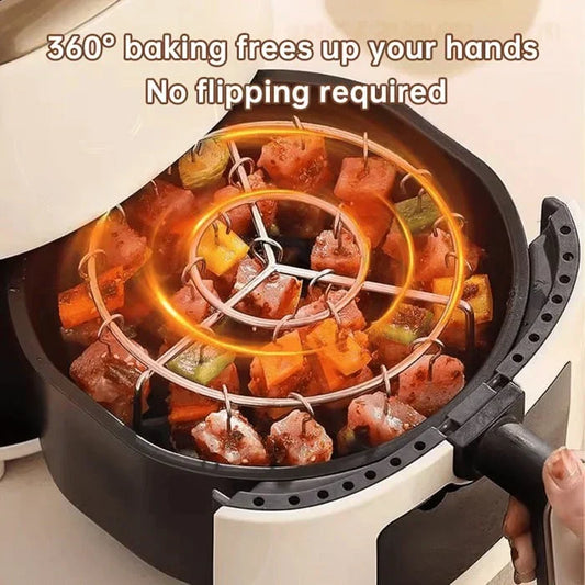 🥩316 Stainless Steel Multi-Function Air Fryer Roasting Rack Set 🍤