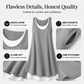 💃Women's Casual Loose Sleeveless Fake Two Piece Tank Dress
