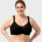 Women’s Full Coverage Minimizer Bra, Deep Cup Support Bra for Fuller Bust, Smoothing Plus Size Underwear