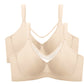 Women’s Full Coverage Minimizer Bra, Deep Cup Support Bra for Fuller Bust, Smoothing Plus Size Underwear