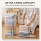 No-Pump Vacuum Storage Bags – Save Up to 80% Space
