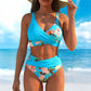 🔥Women's Floral Print High Waist Bikini Set