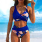 🔥Women's Floral Print High Waist Bikini Set