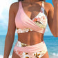 🔥Women's Floral Print High Waist Bikini Set