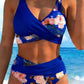 🔥Women's Floral Print High Waist Bikini Set