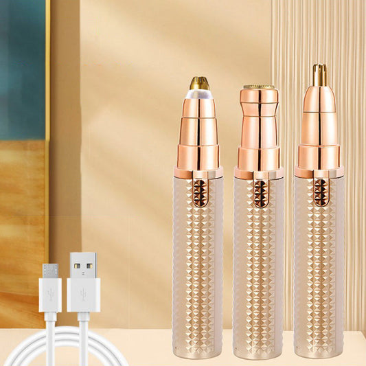 🔄🧔‍♀️🧔‍♂️ LIMITED-TIME 50% OFF! 3-in-1 Electric Eyebrow Trimmer – Interchangeable Heads for Brows, Face, and Detail Trimming 💈