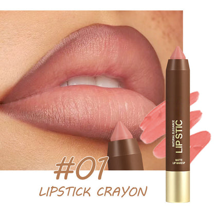 💄 50% OFF! Long-Lasting Matte Lip Crayon for Women | 2-in-1 Liner & Lipstick | Hydrating & Non-Drying | Precision Triangular Tip | 6 Colors ✨