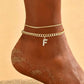 🌸 50% OFF NOW! 🌸 Delicate gold layered initial anklets for women