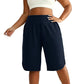 ⏰Last Day Sale 50% OFF🩳Women's Casual Wide-Leg Knee-Length Shorts