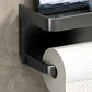 🔩Wall-Mounted Toilet Paper Holder with Storage Shelf