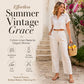 🔥👖Women's Relaxed Fit Linen Blend Pants – Classic Straight Leg Trousers